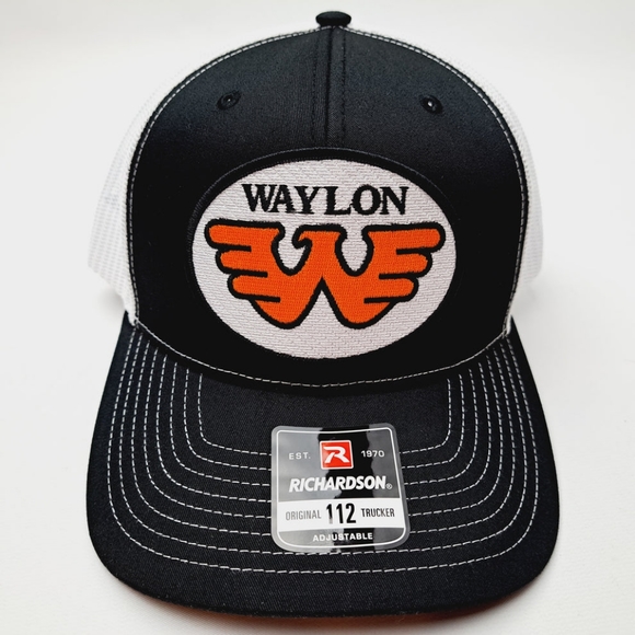 Waylon Jennings Retro Vintage Style Cowboy Western Country Outlaw Hat Cap Patch - Picture 1 of 5